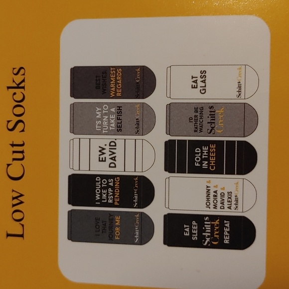 BNIP new Schitt's Creek TV show socks 10 pairs size 4-10 - Picture 4 of 8